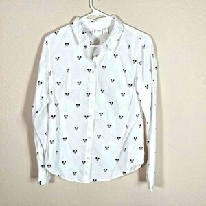 Disney Mickey Mouse White Cotton Shirt